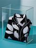 Men'S Short-Sleeve Polo Shirt with a Flat Digital Print Pattern - Textured-Free - Featuring a Black Background with White Leaf Designs. This Stylish