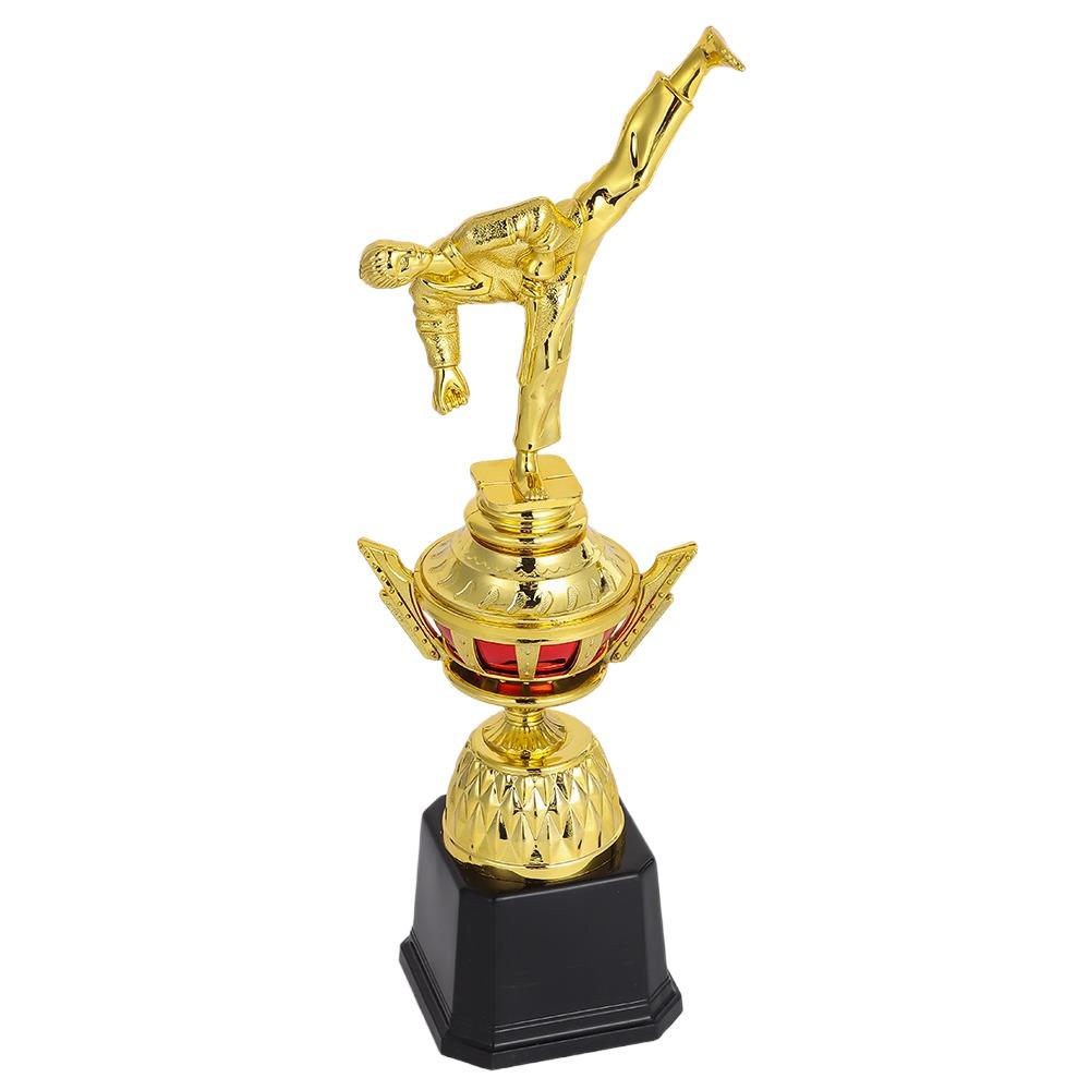 Пластиковая Модель Золотой Трофей Награды Боевые Искусства Награда Победителя Трофей Игрушка Школьный Наградной Приз