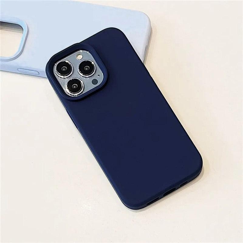 Чехол для iPhone 15 13 Pro Max, роскошный жидкий силиконовый чехол для телефона iPhone 11 12 Pro Max 14 Plus, защитные чехлы для камеры