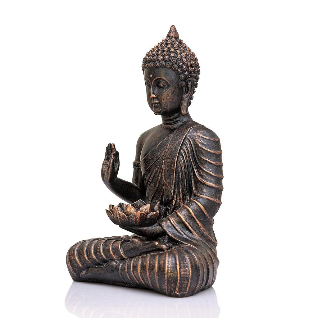 Новая статуя сидящего Будды, экспонат, идол, предметы домашнего декора для гостиной и подарки