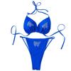 Модный женский сексуальный темпераментный пляжный костюм с открытой спиной, сплит-бикини, купальник