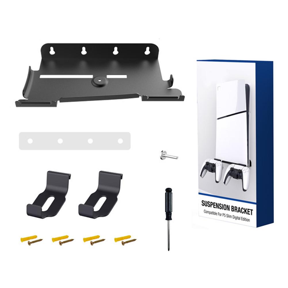 Wall Mount Gamepad Headset Bracket For Playstation 5 PS5 Slim Space Saving Shelf Stable for PS Slim Headset/Controller