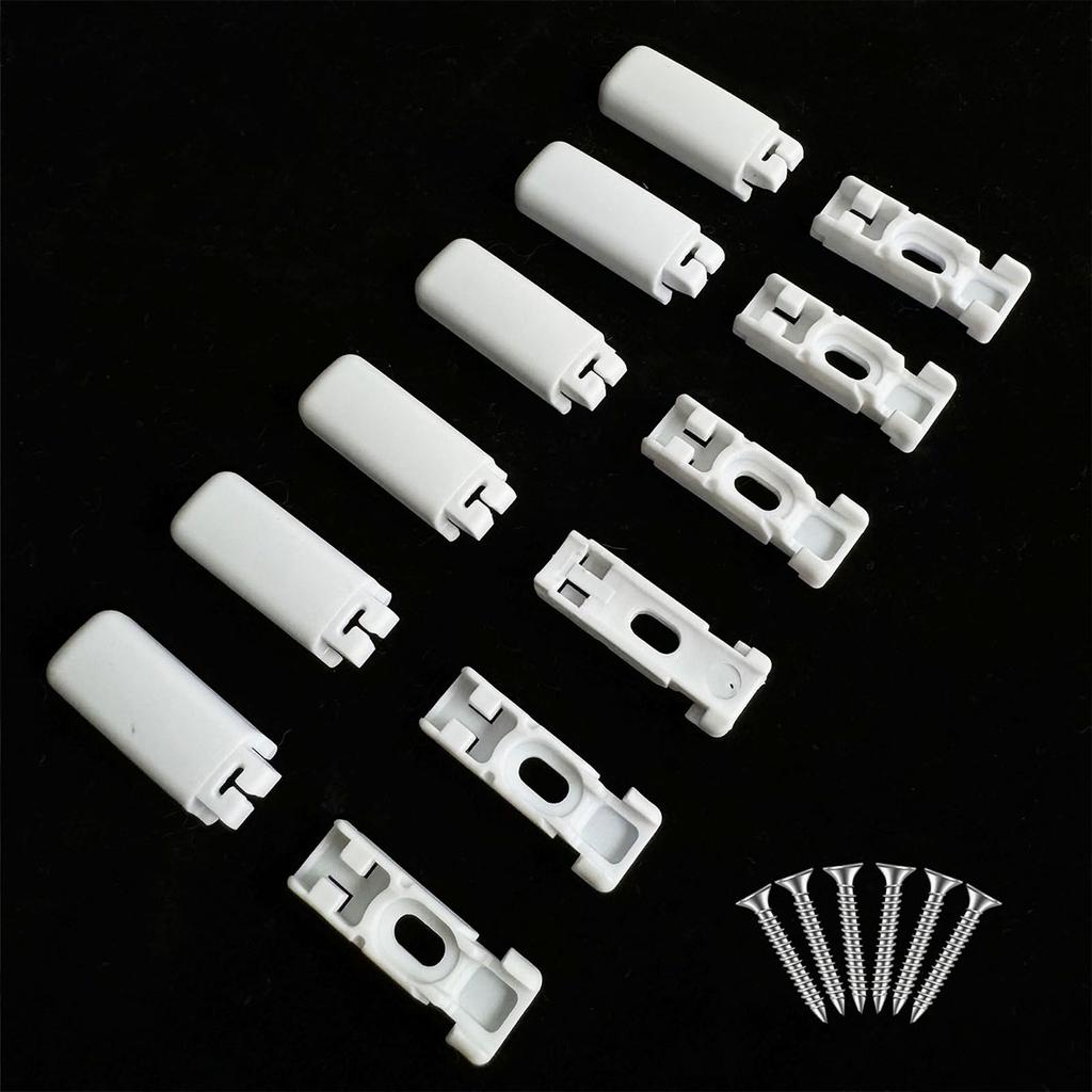6 шт. Запасные части для плиссированных штор. Держатели зажимов. Натяжные башмаки для натяжных плиссированных штор. Для клеевых держателей.