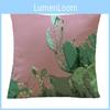 Timeless Tropical Flower Cactus Cushion Cover For Elegant Home Styling