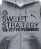 Худи на молнии Youhee Lucky Sweet Graphic_Меланжевый серый