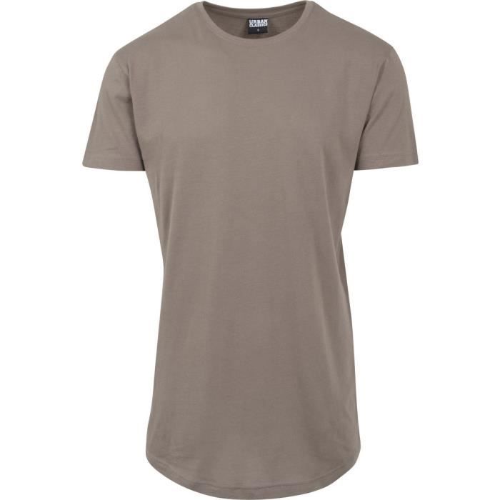 T-shirt long ajusté - Urban Classics - Vert - Manches longues - 100% coton - Pour homme