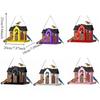 Multi-purpose Metal Hanging Bird Feeder Large Capacity House Shape Hummingbird Feeder Rainproof Wild Bird Feeder Yard Decoration