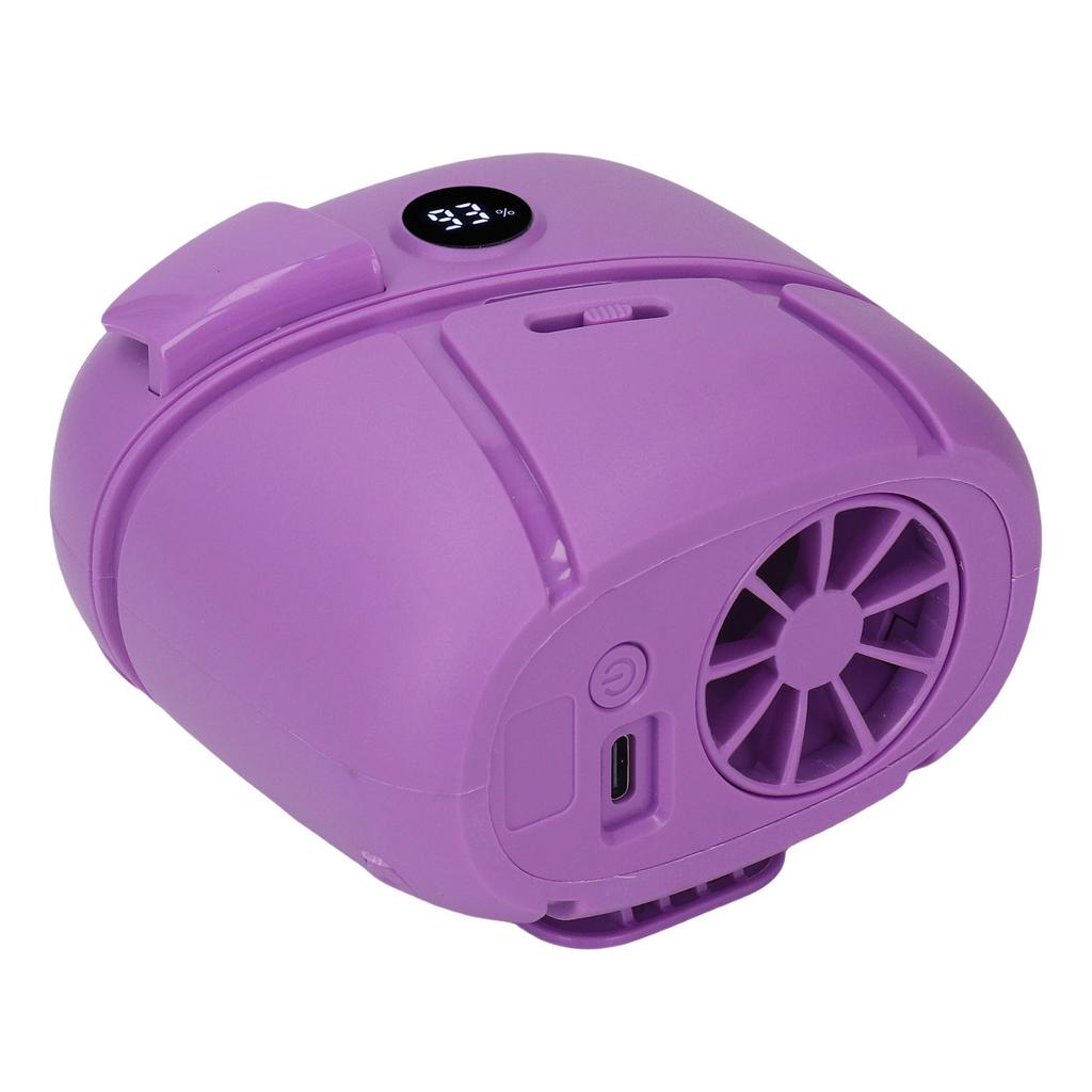 Waist Hanging Fan LED Display Portable Cooling Fan for Outdoor Work 100 s Adjustment Diffusion Function