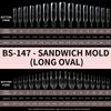 120pcs Clear Sandwich Dual Nail Form Rocket Shape Nail Form Mold Dual Nail Forms  for Builder Gel