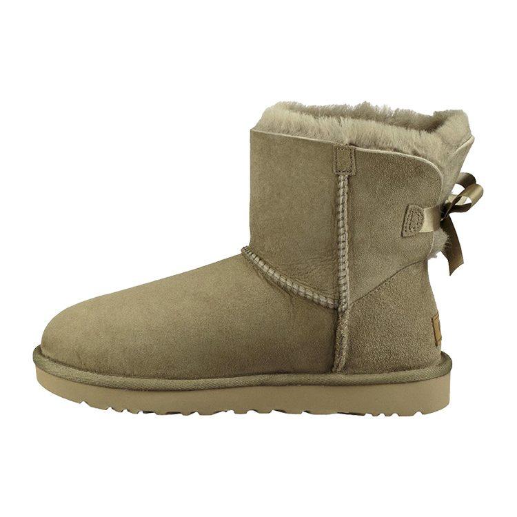 UGG Мини сапоги Bailey Bow II, зимние, светло-коричневые, женские, 1016501-ALP