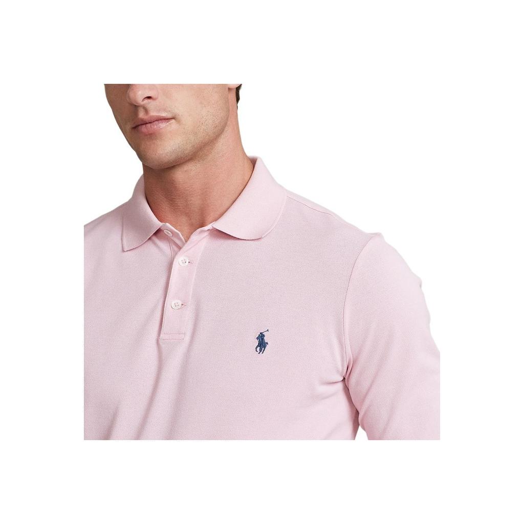 Polo Ralph Lauren SS24 Вышитая рубашка поло с логотипом пони для мужчин Рубашки поло Розовый MNPOKNI16821458-680