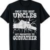 Черная мужская футболка Только лучшие дяди становятся крестными отцами1