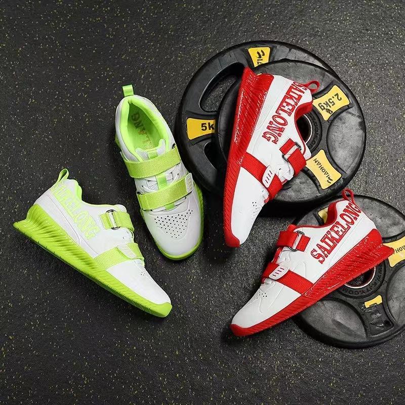 Новые ботинки для тяжелой атлетики на липучках, стабильные, для мужчин и женщин, размеры 39-46, каблук 3 см, обувь для приседаний, фитнес, люксовый бренд, обувь для спортзала