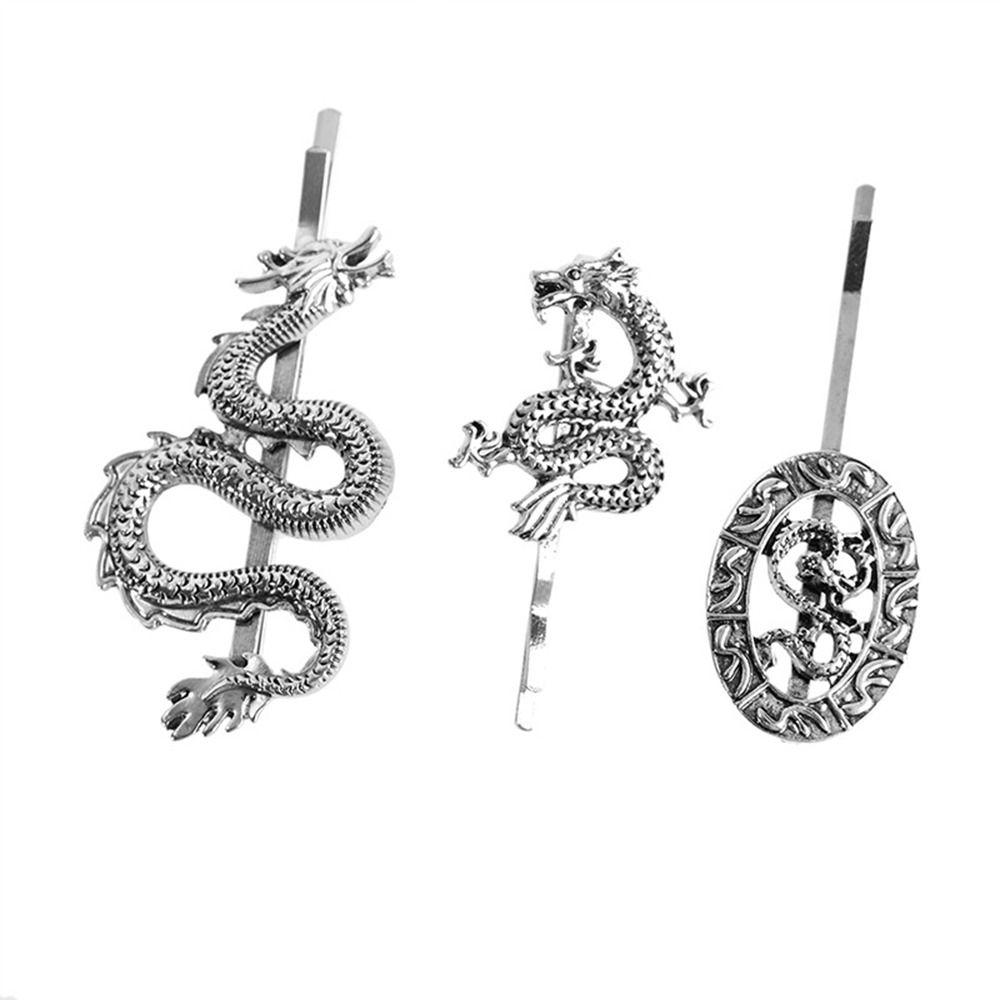 Girls Hairpin Dragon Shape Hairpin Female Hair Accessories Metal Hair Clip Chinese Style Headwear