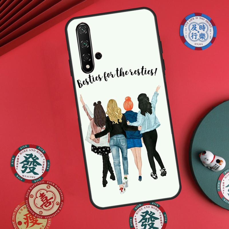 Чехол для девочек Bff Лучшие подруги Навсегда Всегда Для Huawei Nova 5T 10 9 SE 7i 8i 11i 12i Y73 Y90 Y70 Y72 Y61 Y91 P60 Pro P30 P40 Lite