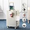 Women's Multifunctional Parent-Child Suitcase with Universal Wheels and Combination Lock - Durable Travel Trolley Case for Students & Men