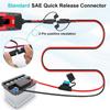 Extractme 10AWG 15A Предохранитель 2-контактный SAE Быстроразъемный Соединитель к Терминалу с кольцом Жгут Соединителей для Кабеля Зарядного Устройства Аккумулятора