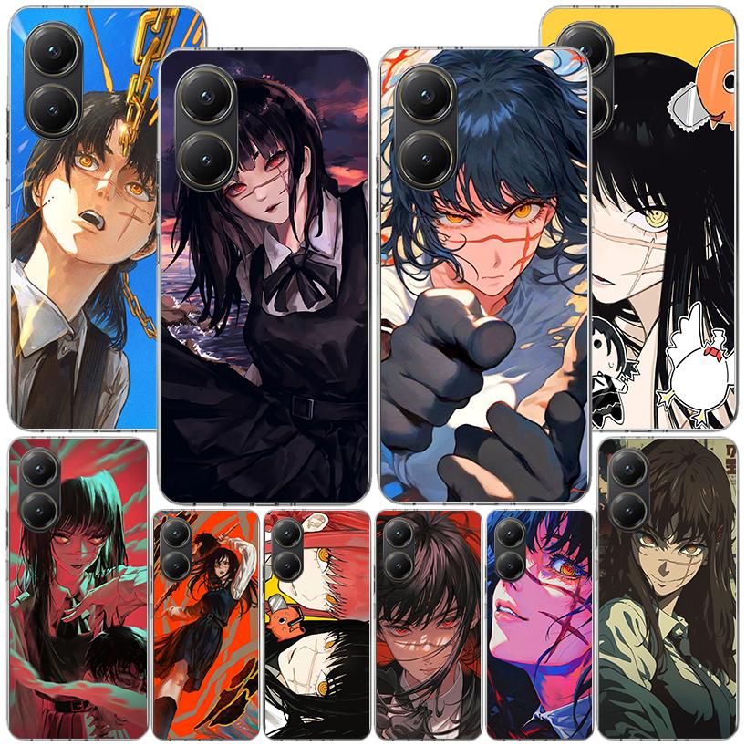 Чехол для телефона Chainsaw Man Yoru War Devil для Xiaomi Poco X7 X6 X5 Pro F7 Ultra Redmi 15C 15 13C 13 12C 12 10 10A 10C 9 9A 9C 9T