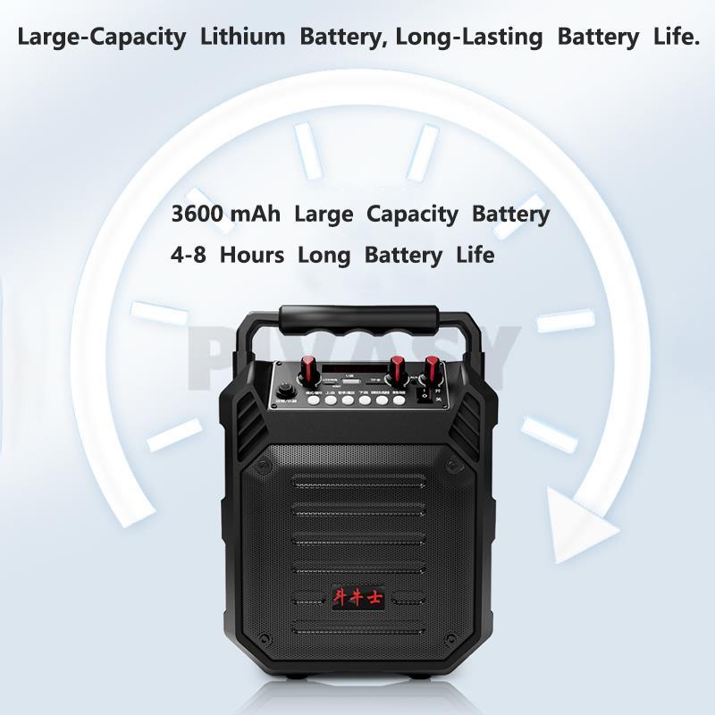 5,25-дюймовый гитарный усилитель, динамик, перезаряжаемый, портативный, Bluetooth, уличный, укулеле, клавиатура, фортепиано, саксофон, практическое воспроизведение, 3600 мА