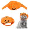 Adjustable Cat Pumpkin Headwear Halloween Pet Pumpkin Cap Creativity Pet Pumpkin Hat