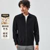 Jacquard pit stripe&temperament collar: Spring and Autumn wool cardigan, comfortable and casual knitted sweater jacket for men and youth