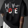 Unisexs Summer  Cotton Fashion Casual Letter Pattern Printed Loose Sports Round Neck Short Sleeve Tshirt Top