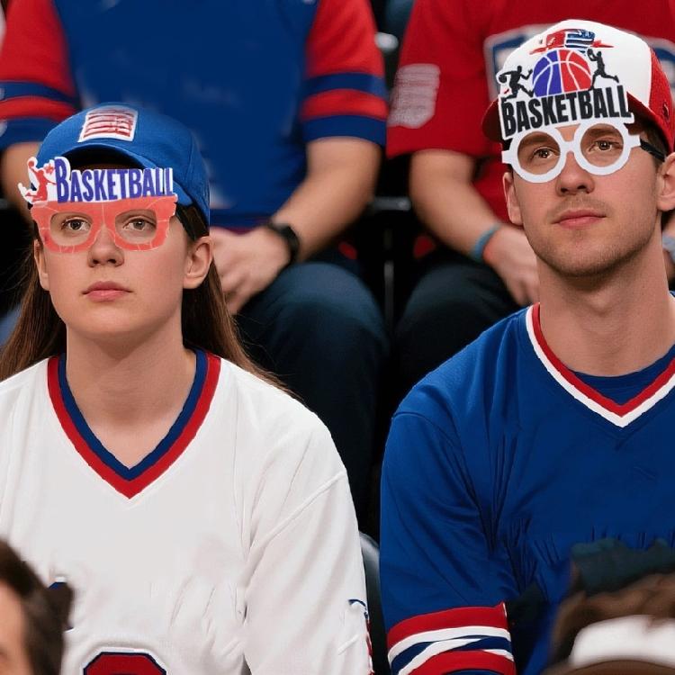 Спортивная оправа для очков с баскетбольным дизайном, забавный декоративный элемент, реквизит для фотобудки, очки для игры в баскетбол, для спортивной тематической вечеринки