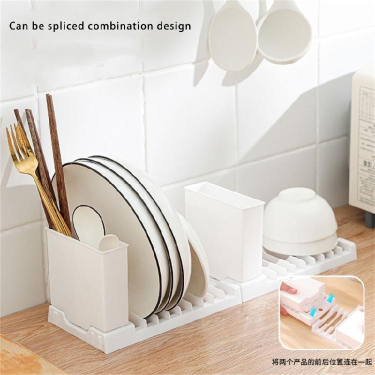 Универсальная сушилка для посуды, кухонные принадлежности, с защитными противоскользящими ножками, большая вместимость для большинства кухонь