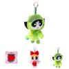 Adorable Flying Little Powerpuff Girls Plush Doll With Cute Raincoat Design 13cm