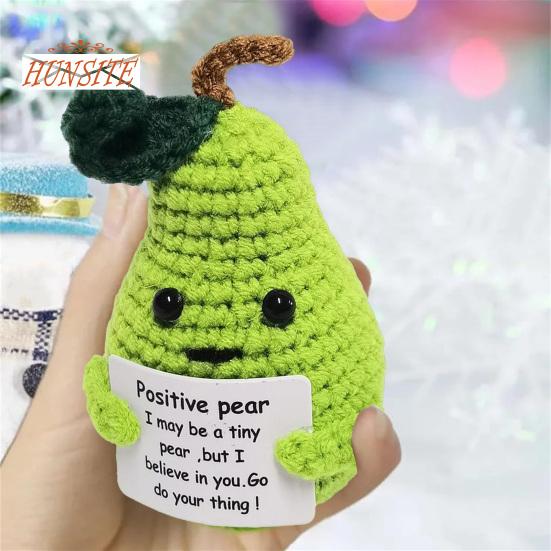 Украшение вязаной игрушки из фруктовой шерсти, очаровательная яркая цветная кукла для эмоциональной поддержки