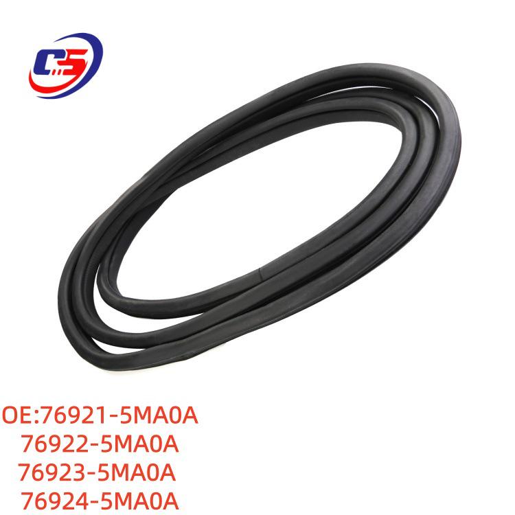 Door Frame Sealing Strip for Nissan LANNIA Bluebird 2015-2021, Part Numbers: 76921-5MA0A, 76922-5MA0A.