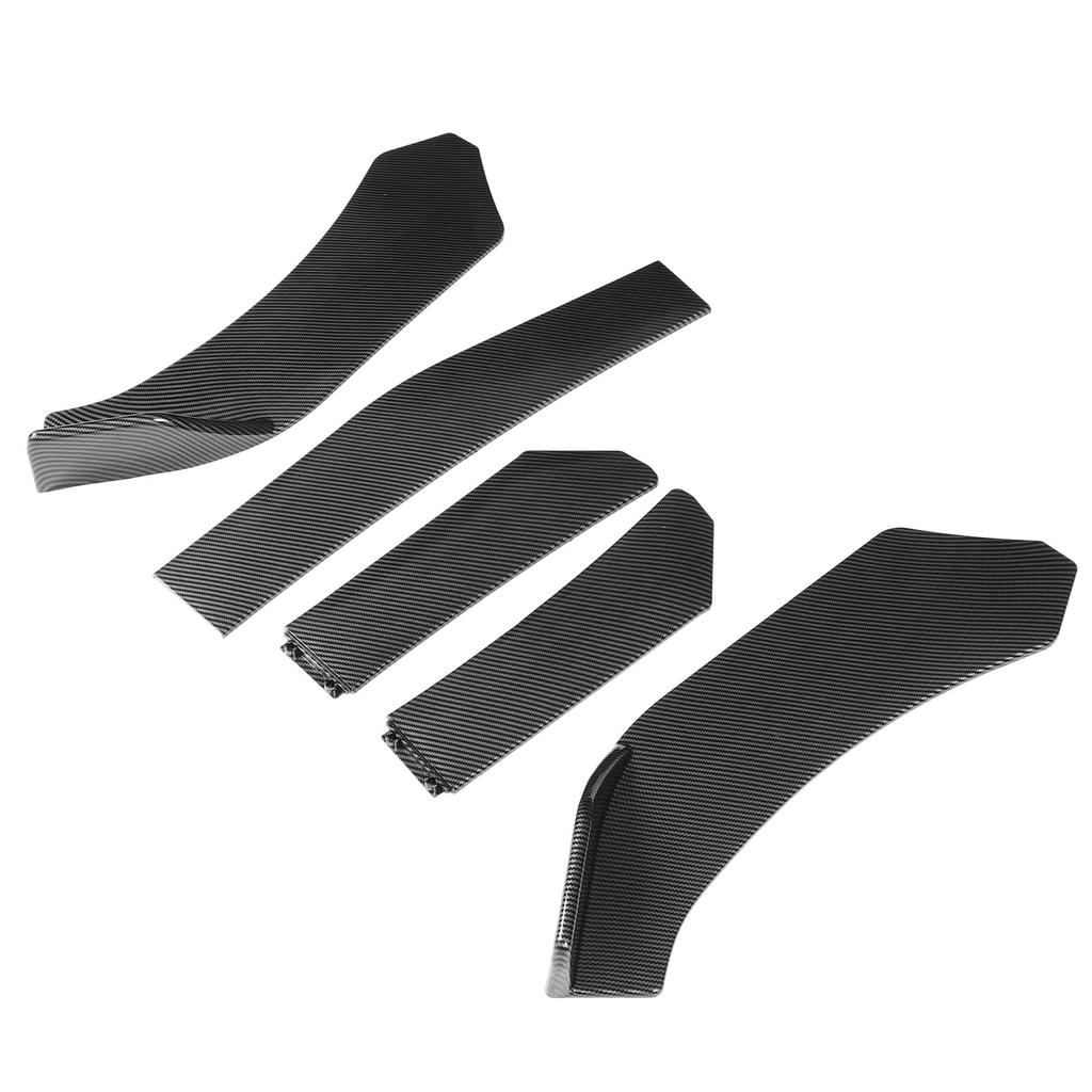 5 шт. спойлер на подбородок переднего бампера из углеродного волокна, универсальный автомобильный передний бампер, крышка, сплиттер