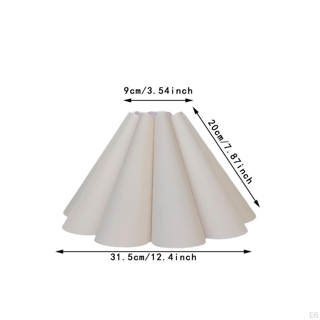 Petal Cloth Table Lamp Shade Decor Lampshade for Farmhouse Living Room Hotel