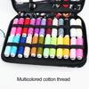 114 шт./набор Портативный швейный набор с чехлом Разноцветные нитки Иголка Ножницы портновские Рулетка Профессиональный Начинающий Дом Путешествия Аварийное шитье