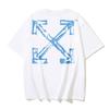 Off-White Летняя новинка 2026 года, футболка с коротким рукавом с принтом в виде букв, граффити и стрелок для мужчин и женщин