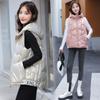 Autumn Winter Down Cotton  Vest Women Autumn Winter Sleeveless Hooded Coat Jacket Overcoat Quilted Padded Warm Thick Puffer Vest