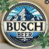 Винтажная металлическая жестяная табличка Классическое пиво Busch Настенный декор Мужская берлога Паб Бар Офис В помещении на улице 8x8 дюймов