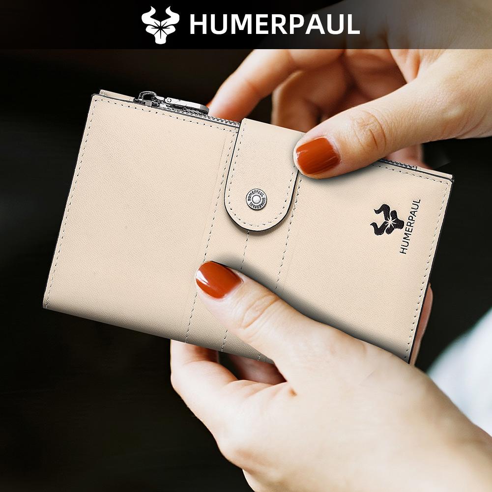Humerpaul Женский кожаный кошелек кошелек большой емкости многофункциональный кошелек для мелочи кошелек из натуральной кожи первого слоя держатель для паспорта держатель для дорожных карт
