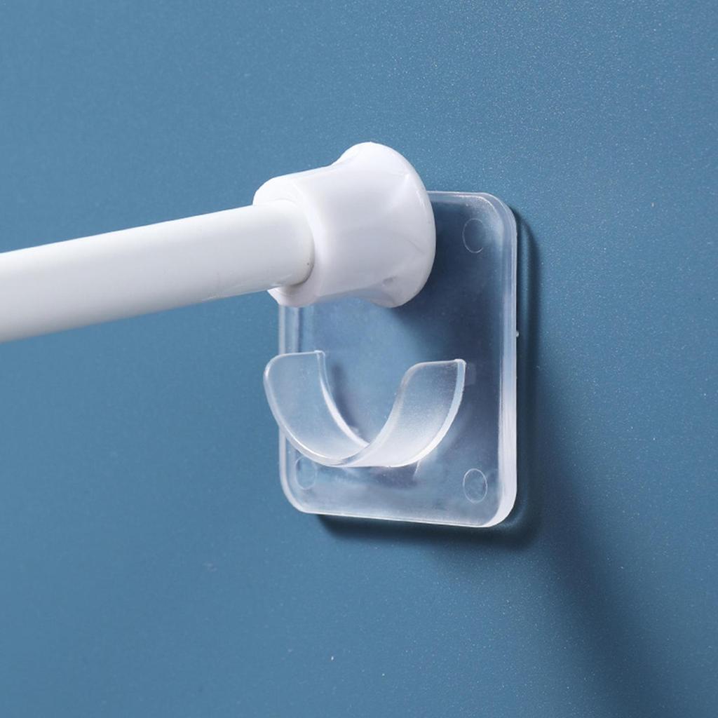 Самоклеящийся телескопический держатель для штанги, не требующий сверления, регулируемый каркас для штанги, горизонтальная перекладина, настенный крючок, фиксирующее крепление