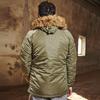 Men 'S Winter Jacket Classic Parka For Extreme Cold Weather Waterproof Removable Faux Fur Around Hood