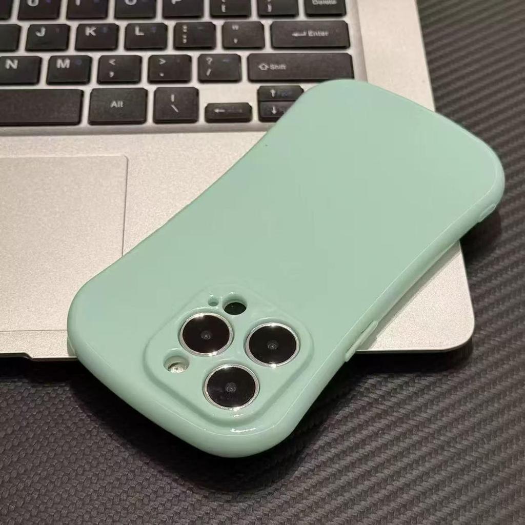Тонкий силиконовый чехол-пояс для телефона Apple 17/16pro/15pro/14/13 - Однотонный, Мягкий и прочный, Совместим с трансграничными продажами