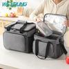 Large Capacity Thickened Aluminum Foil Insulated Bag for Outdoor Picnic and Takeaway, with Ice Pack Compatibility