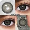 2Pcs Natural Green Colored Contacts for Eyes Blue Lenses Brown Eye Contacts Yearly Lens Makeup Gray Pupils Use for Eye