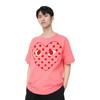 Comme des Garçons PLAY Пастельная футболка с логотипом в горошек Розовый Мужские Топы AZ-T276-051-3