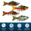 4Pcs 3D Swimming Baits Fishing Lures Realistic Looking Bright Color Multi-section Freshwater Saltwater Artificial Lures Hard Baits