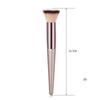 Champagne Color Makeup Brush for Women Face Basic Foundation Flame Cone Powder Flat Head Makeup Brush Tools Cosmetic Brush Set