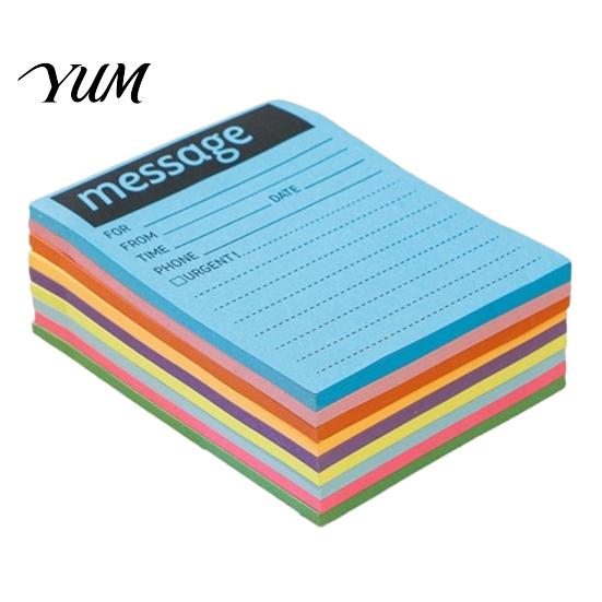 Planner Organization Stickers Fluorescent Horizontal Line Sticky Notepad, Strong Adhesive Removable Memo Pads Pad, Multi-color Lined Paper for