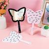 Eyelash Extension Handheld Makeup Mirror Butterfly Shaped Vanity Mirror With Plastic Handle Hand High Definition Mirror Beauty