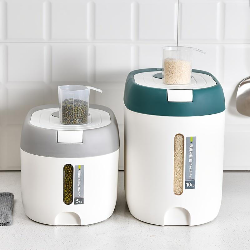 Многофункциональный1 шт 5 кг/10 кг диспенсер для риса кухонный органайзер и контейнер для хранения дома коробка банка для хлопьев контейнер для хлопьев