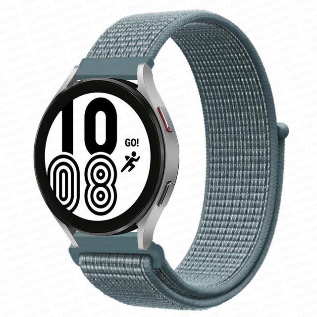 Нейлоновый ремешок 20/22 мм для Samsung Galaxy watch3 4/classic/Active 2 Gear S3/S2, браслет-ремешок Correa Amazfit GTS 2 Huawei Watch GT 2e Pro, профессиональный ремешок